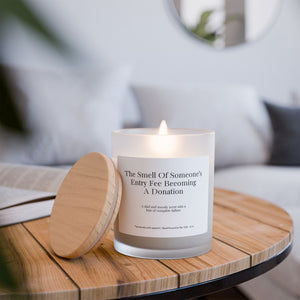 Frosted Glass Candle, 11oz - Entry Fee