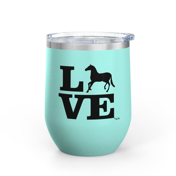Wine Tumbler, 12oz - Love - Color Options