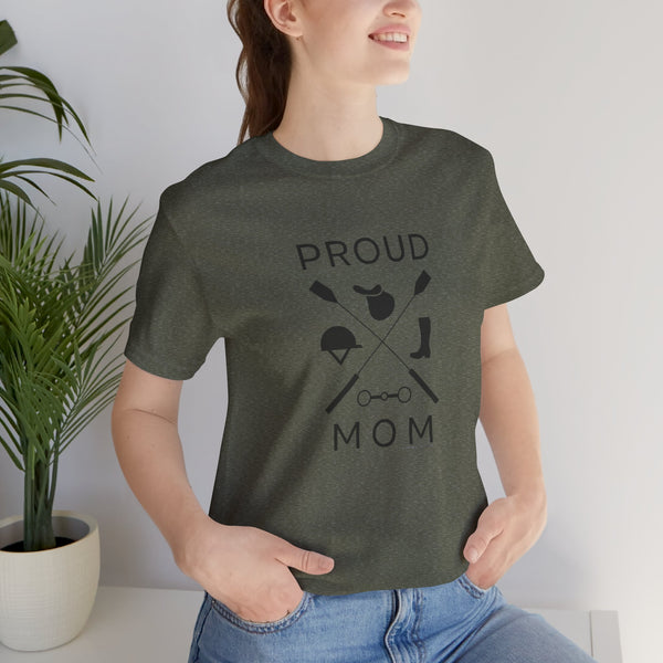 Unisex Jersey Short Sleeve Tee - Proud Mom - Crops