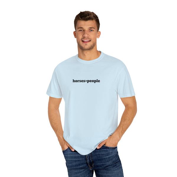 Unisex Garment-Dyed T-shirt - Horses>People