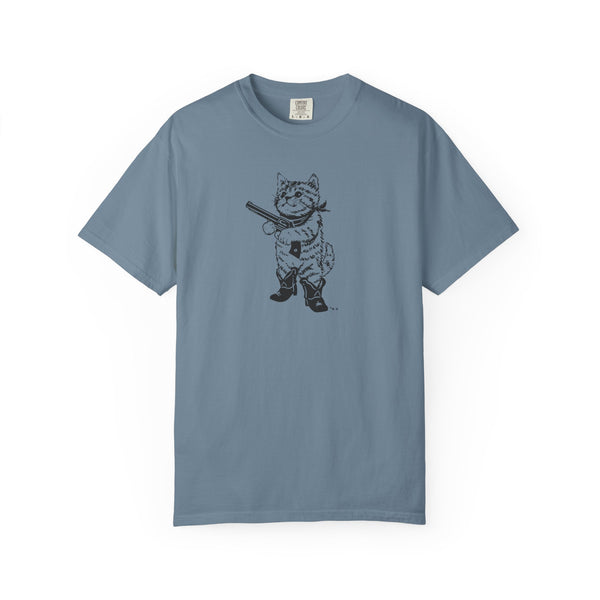 Unisex Garment-Dyed T-shirt - Pew Pew/Mew Mew