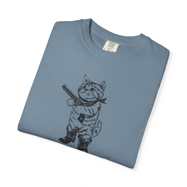 Unisex Garment-Dyed T-shirt - Pew Pew/Mew Mew