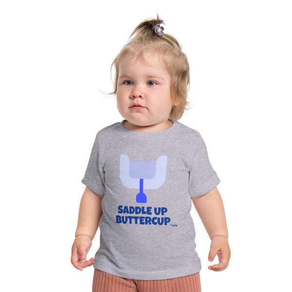 Baby Short Sleeve T-Shirt - Saddle Up Buttercup