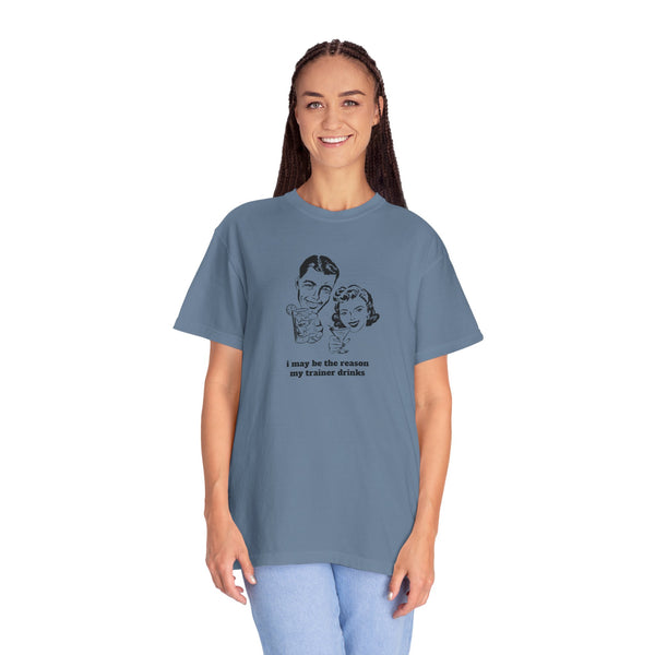 Unisex Garment-Dyed T-shirt - Trainer/Drinks
