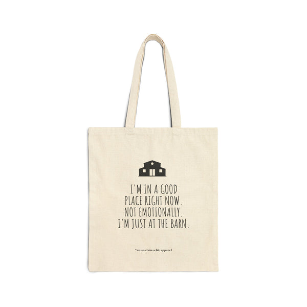 Cotton Canvas Tote Bag - Good Place
