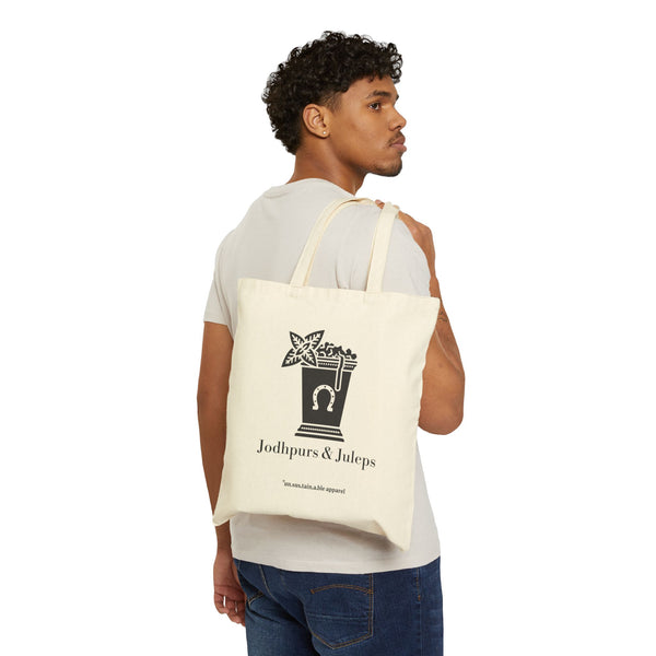 Cotton Canvas Tote Bag - Jodhpurs & Juleps - Printed On Both Sides