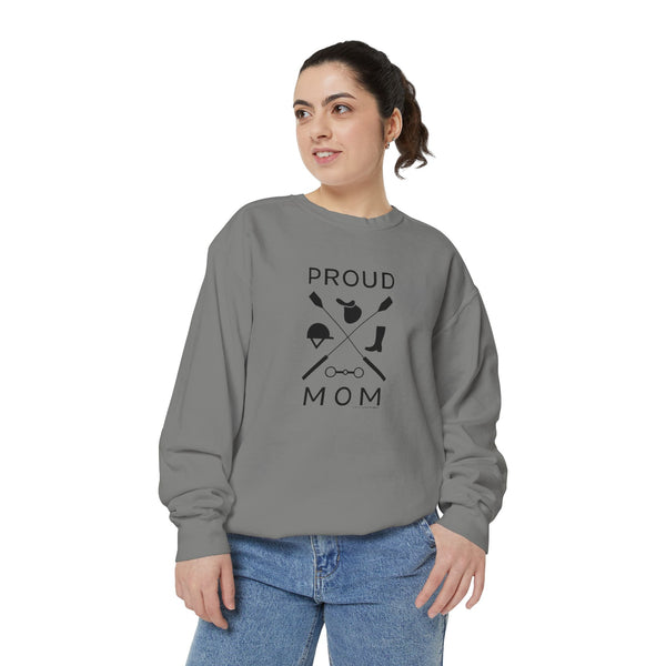 Unisex Garment-Dyed Sweatshirt - Proud Mom - Crops