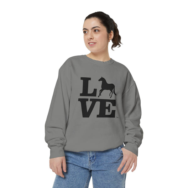 Unisex Garment-Dyed Sweatshirt - LOVE