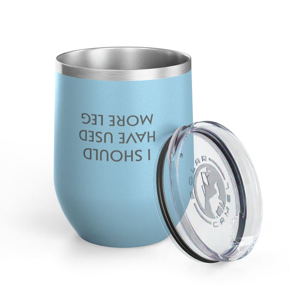 Wine Tumbler, 12oz - Should Use More Leg - Pastels