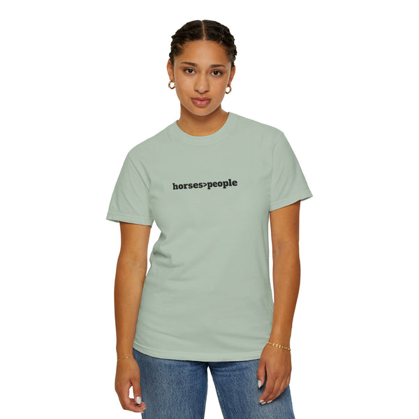 Unisex Garment-Dyed T-shirt - Horses>People