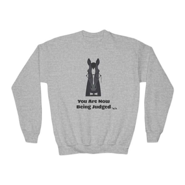 Youth Crewneck Sweatshirt - You Are Now Being Judged