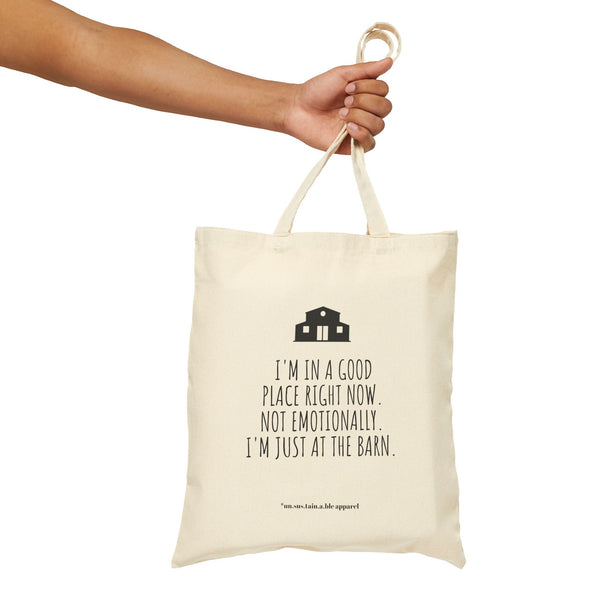 Cotton Canvas Tote Bag - Good Place