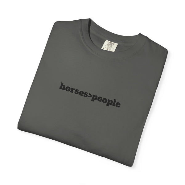 Unisex Garment-Dyed T-shirt - Horses>People
