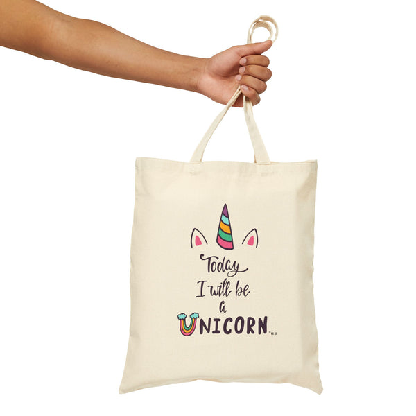 Cotton Canvas Tote Bag - Unicorn