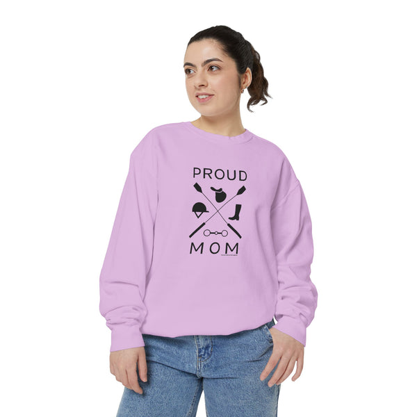 Unisex Garment-Dyed Sweatshirt - Proud Mom - Crops