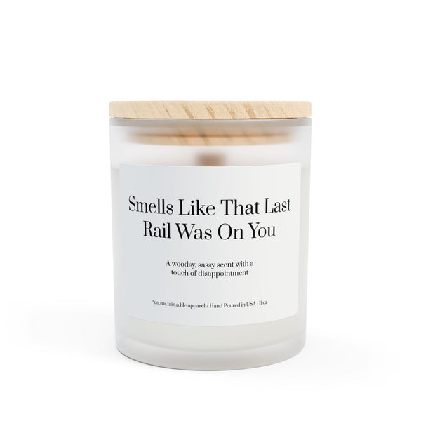 Frosted Glass Candle, 11oz - Last Rail