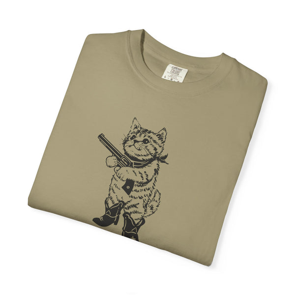 Unisex Garment-Dyed T-shirt - Pew Pew/Mew Mew