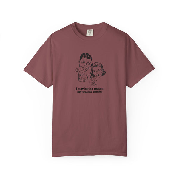 Unisex Garment-Dyed T-shirt - Trainer/Drinks