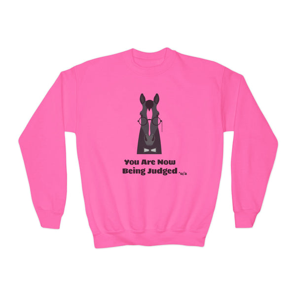 Youth Crewneck Sweatshirt - You Are Now Being Judged