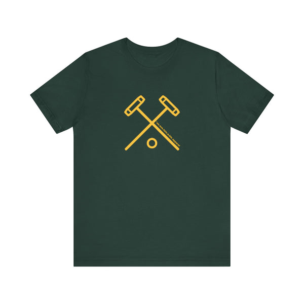 Unisex Jersey Short Sleeve Tee - Gold Polo Sticks