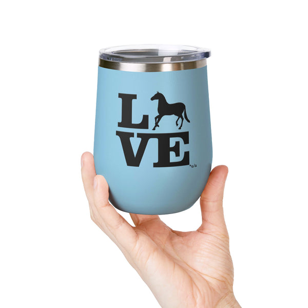 Wine Tumbler, 12oz - Love - Color Options