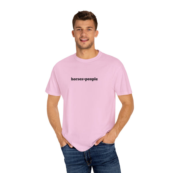 Unisex Garment-Dyed T-shirt - Horses>People