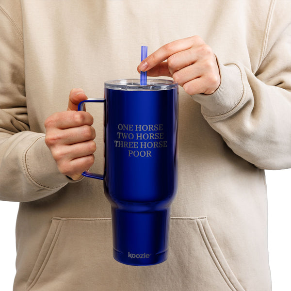 Insulated Tumbler with Lid, 40oz (Engraving) - One Horse/Two Horse