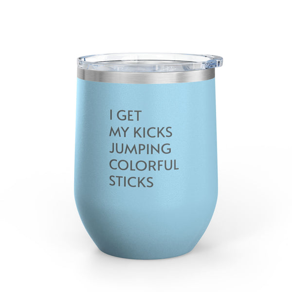 Wine Tumbler, 12oz - Kicks/Sticks - Pastels