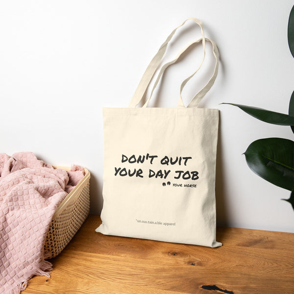 Cotton Canvas Tote Bag - Day Job