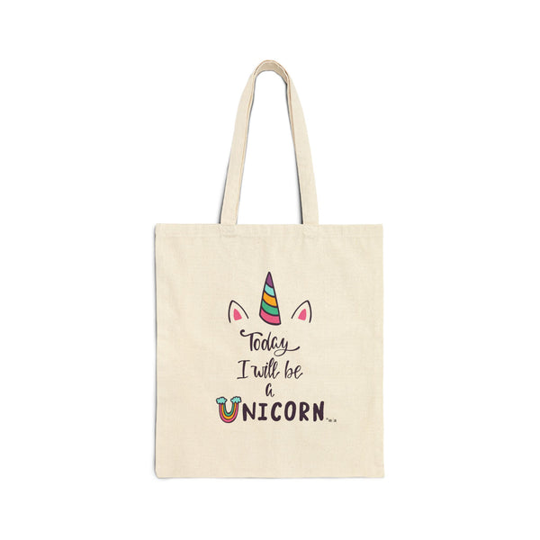Cotton Canvas Tote Bag - Unicorn