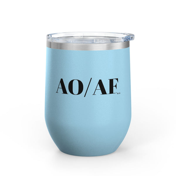 Wine Tumbler, 12oz - AO/AF - Color Options