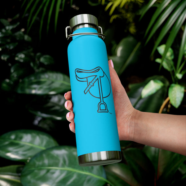 Copper Vacuum Insulated Bottle, 22oz - Saddle Silhouette