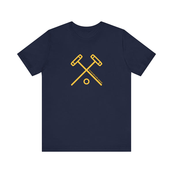 Unisex Jersey Short Sleeve Tee - Gold Polo Sticks