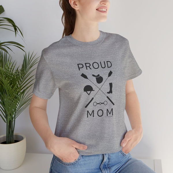 Unisex Jersey Short Sleeve Tee - Proud Mom - Crops