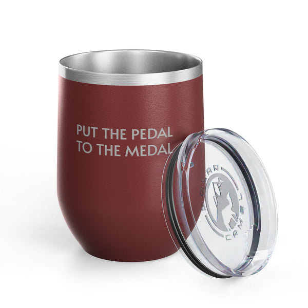 Wine Tumbler, 12oz - Pedal To The Medal