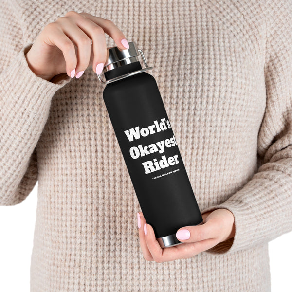 Copper Vacuum Insulated Bottle, 22oz - World's Okayest Rider