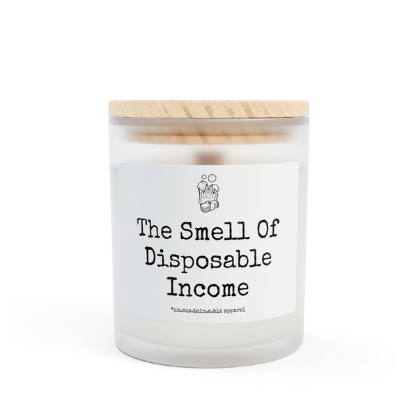 Frosted Glass Candle, 11oz - The Smell Of Disposable Income