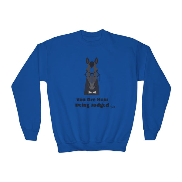 Youth Crewneck Sweatshirt - You Are Now Being Judged