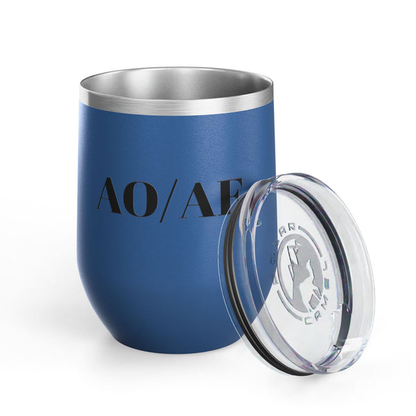 Wine Tumbler, 12oz - AO/AF - Color Options