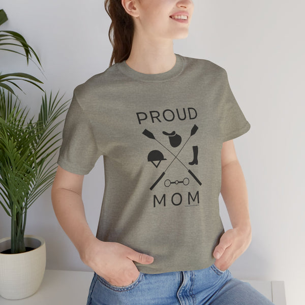 Unisex Jersey Short Sleeve Tee - Proud Mom - Crops