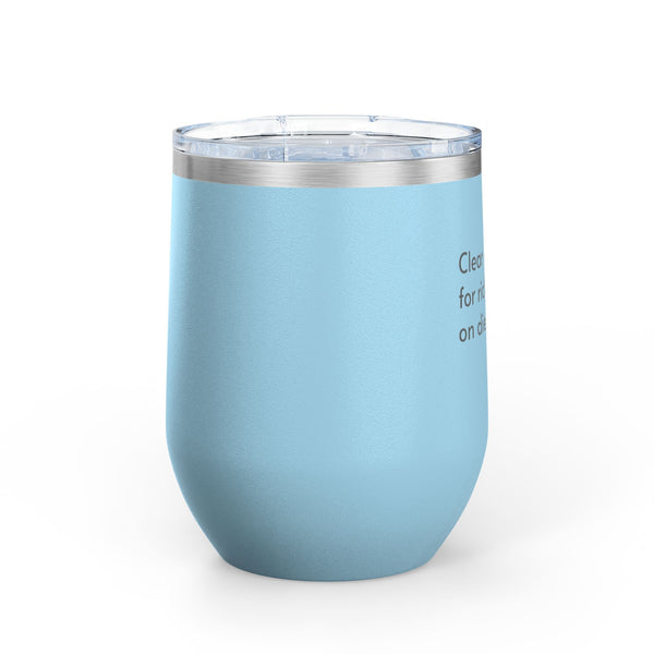 Wine Tumbler, 12oz - Clear Alcohol - Pastels