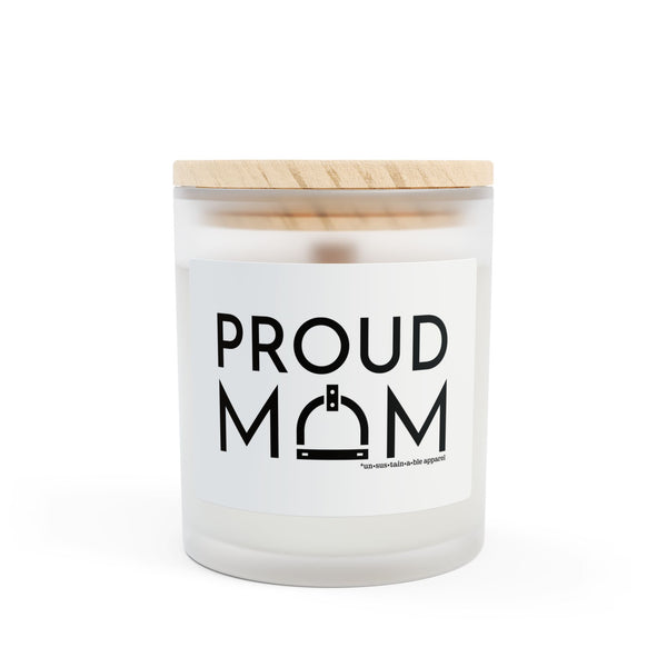Frosted Glass Candle, 11oz - Proud Mom