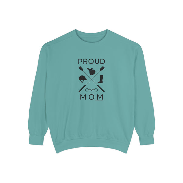 Unisex Garment-Dyed Sweatshirt - Proud Mom - Crops