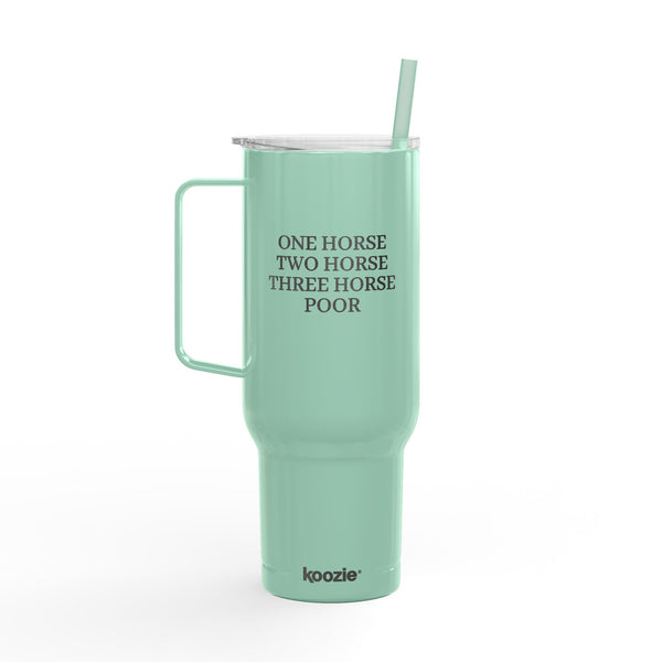 Insulated Tumbler with Lid, 40oz (Engraving) - One Horse/Two Horse