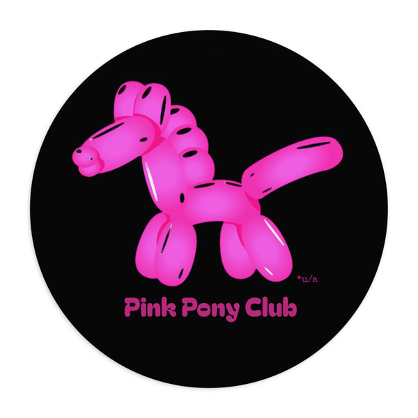 Mouse Pad  - Pink Pony Club - Black