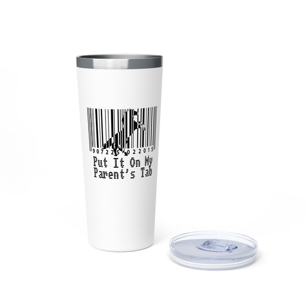 Copper Vacuum Insulated Tumbler, 22oz - Parent's Tab