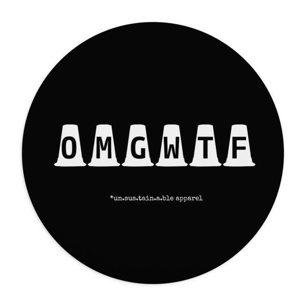 Mouse Pad  - OMGWTF - Black