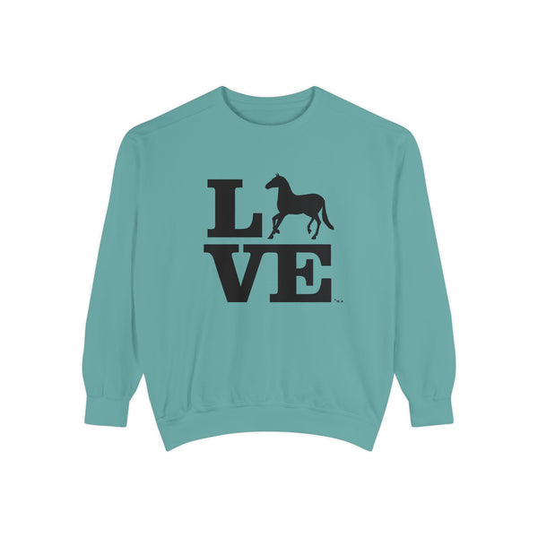 Unisex Garment-Dyed Sweatshirt - LOVE