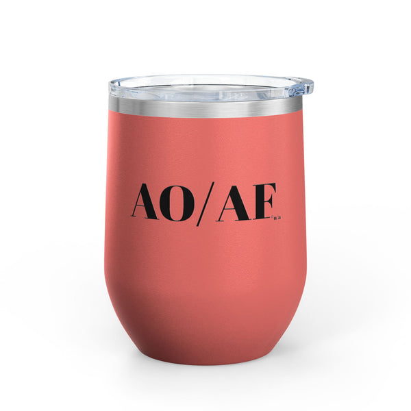 Wine Tumbler, 12oz - AO/AF - Color Options