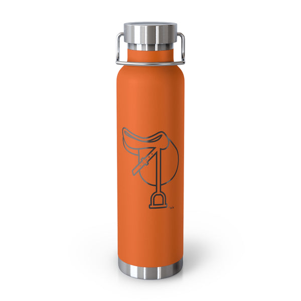 Copper Vacuum Insulated Bottle, 22oz - Saddle Silhouette